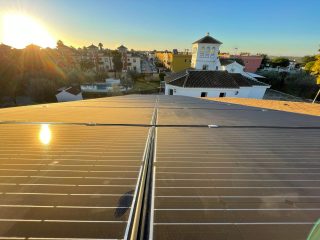 The solar panels installed for the municipality of Espartinas