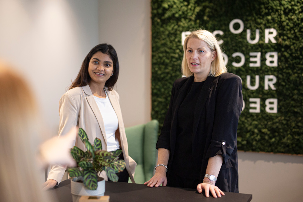 2 employees of Becour at Becour's office