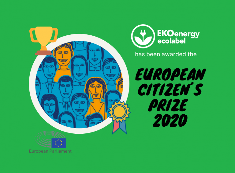 EKOenergy won European Citizen's Prize 2020