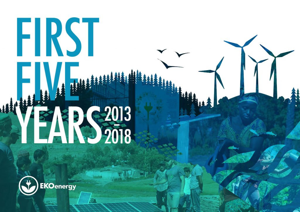 Cover of our report "EKOenergy's First Five Years"